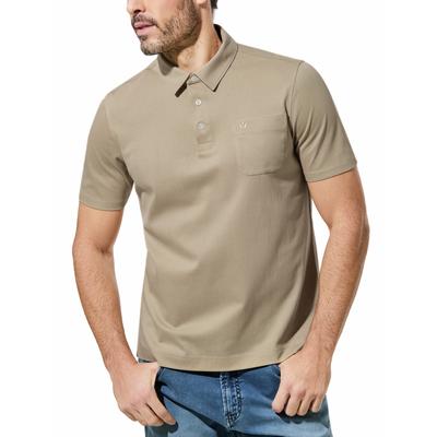 Walbusch Herren Tausend-Poren-Polo Braun Image