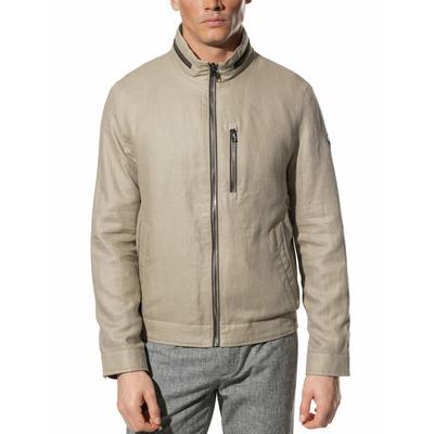 Walbusch Herren Leinenblouson Leicht und Luftig Beige Image