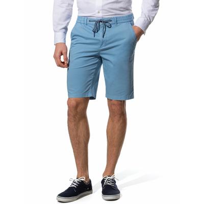 Walbusch Herren Urlaubs-Bermudas Baumwollstretch Blau Image