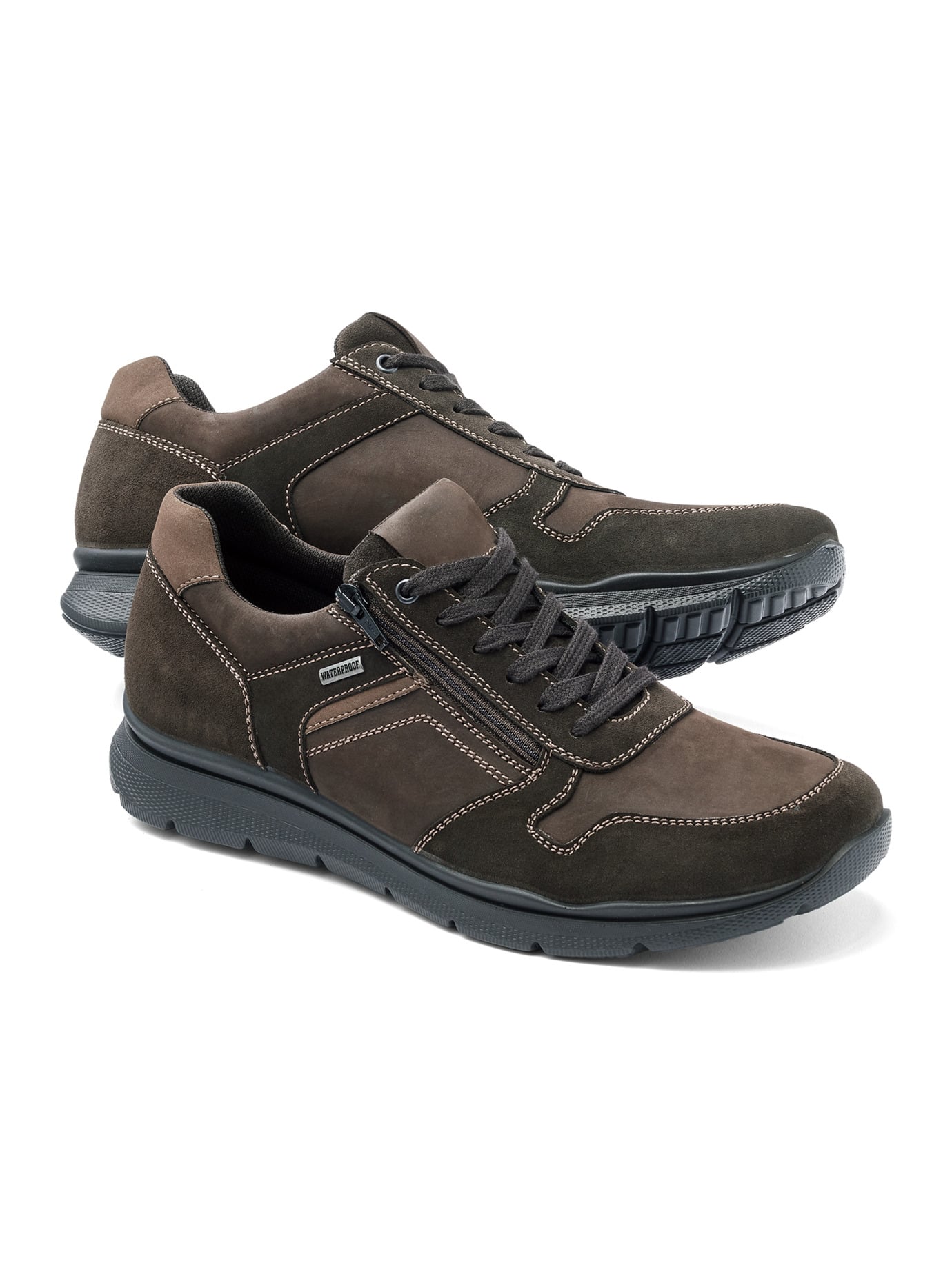 Walbusch Herren Aquastop Sneakers Braun