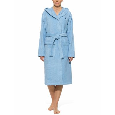 Walbusch Damen Bade-Mantel Kuschelfrottier Hellblau