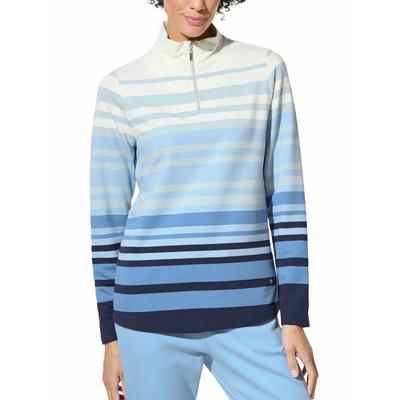 Walbusch Damen Wohlfühl-Troyer Streifenmix Blau gestreift Image