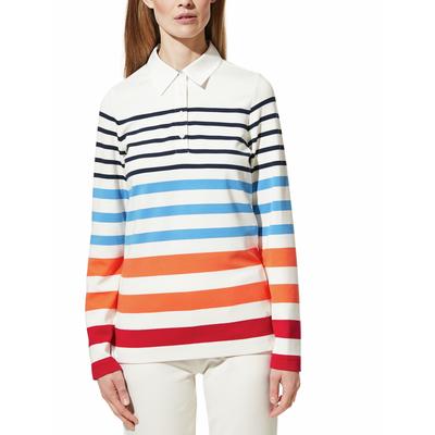 Walbusch Damen Polo-Sweaty Orange gemustert Image