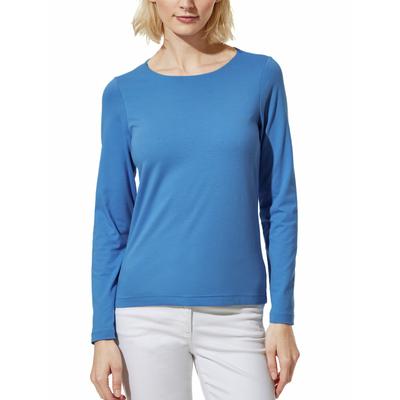 Walbusch Damen Baumwollshirt Double Hellblau Image