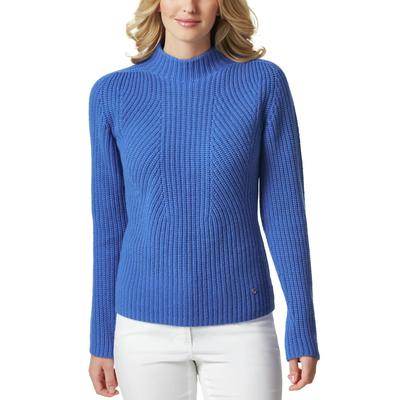 Walbusch Damen Cashmino Pulli Nahtlos Blau Image