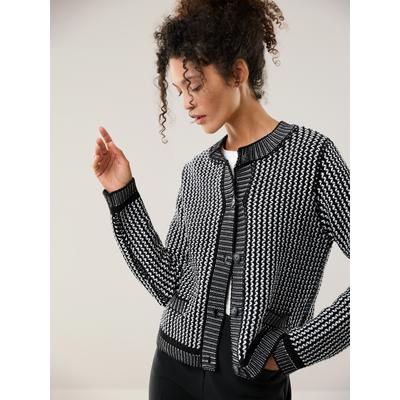 Walbusch Damen Strick-Jacke Chic & Go Schwarz gemustert Image