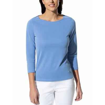 Walbusch Damen Pique-Shirt Edeljersey Blau Image