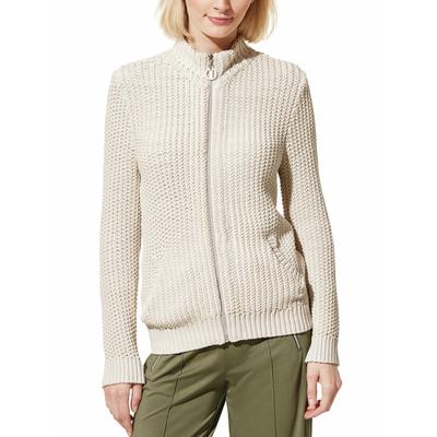 Walbusch Damen Reliefstruktur-Strickjacke Beige mehrfarbig Image