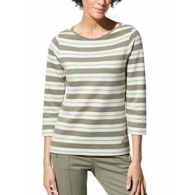 Walbusch Damen Ringelshirt Modalmix Gruen gestreift Image
