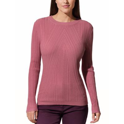 Walbusch Damen Hautschmeichler-Pullover Chevron Rose Image