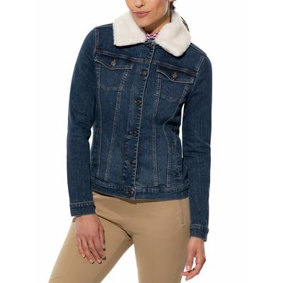 Walbusch Damen Jeansjacke Teddykragen Blau Image