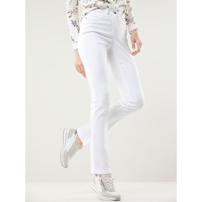 Walbusch Damen Bügelfrei Baumwollhose Weiß Image