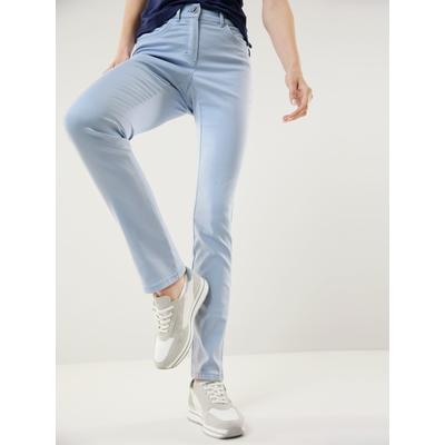 Walbusch Damen Bügelfrei Cotton-Hose Hellblau Image