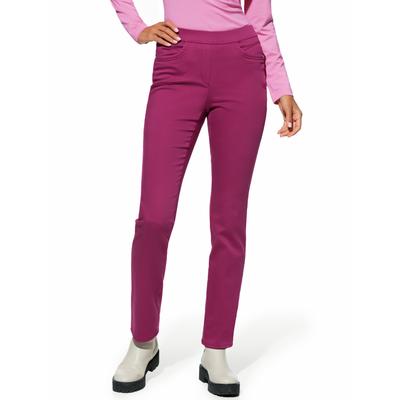 Walbusch Damen Thermo-Bügelfrei Baumwollhose Lila Image