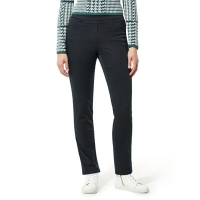 Walbusch Damen Thermo-Bügelfrei Cotton Hose Blau Image