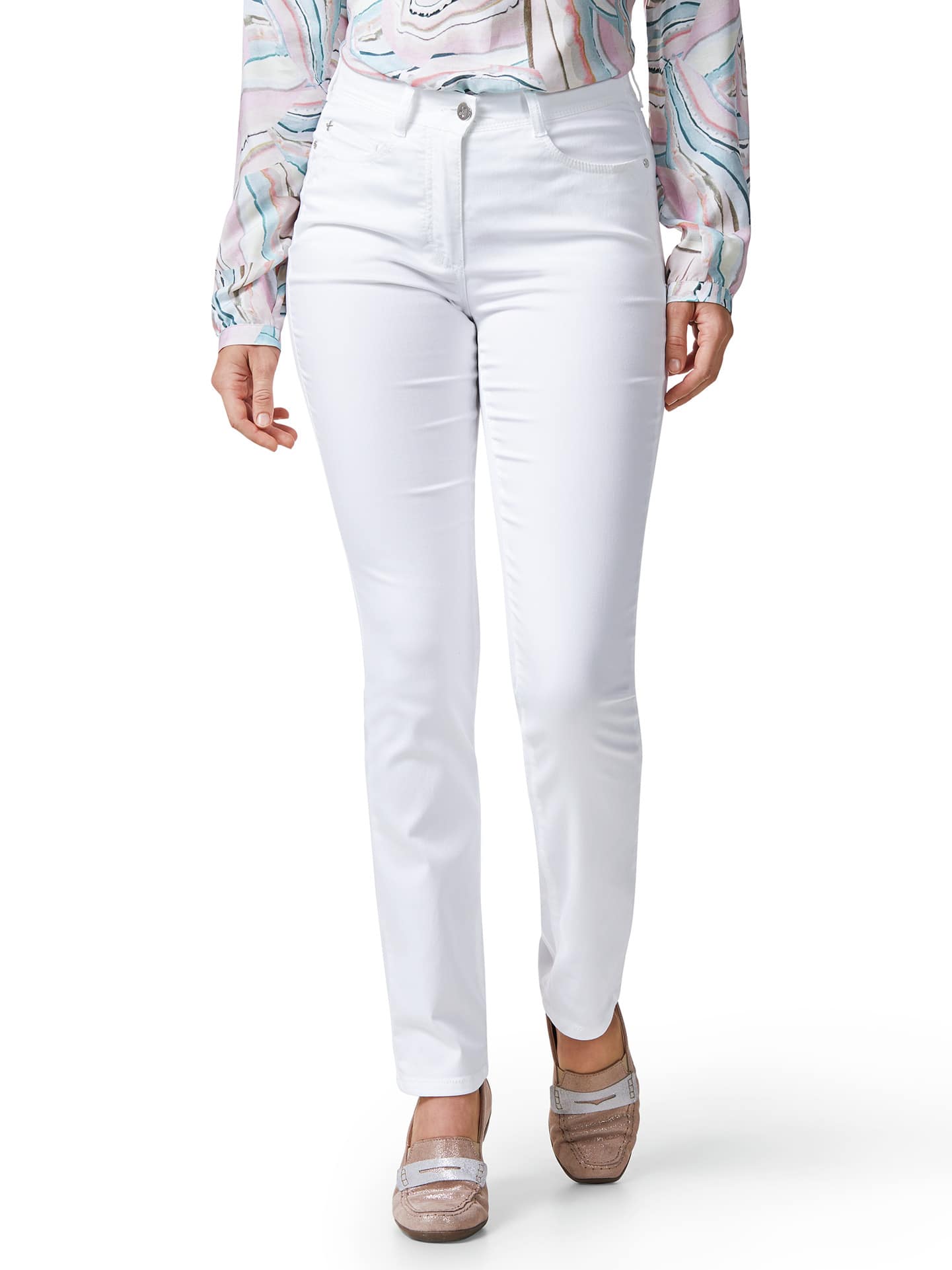 Walbusch Damen Yoga-Jeans Ultrastretch Weiß