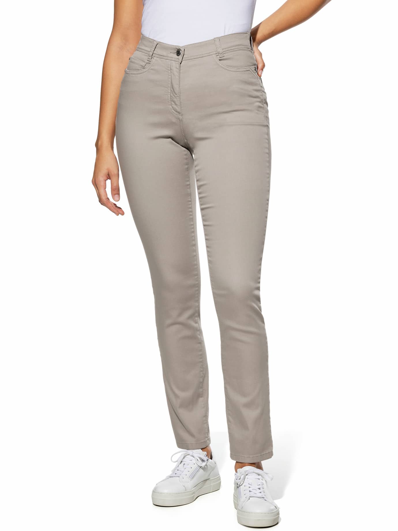 Walbusch Damen Yoga-Jeans Ultrastretch Grau