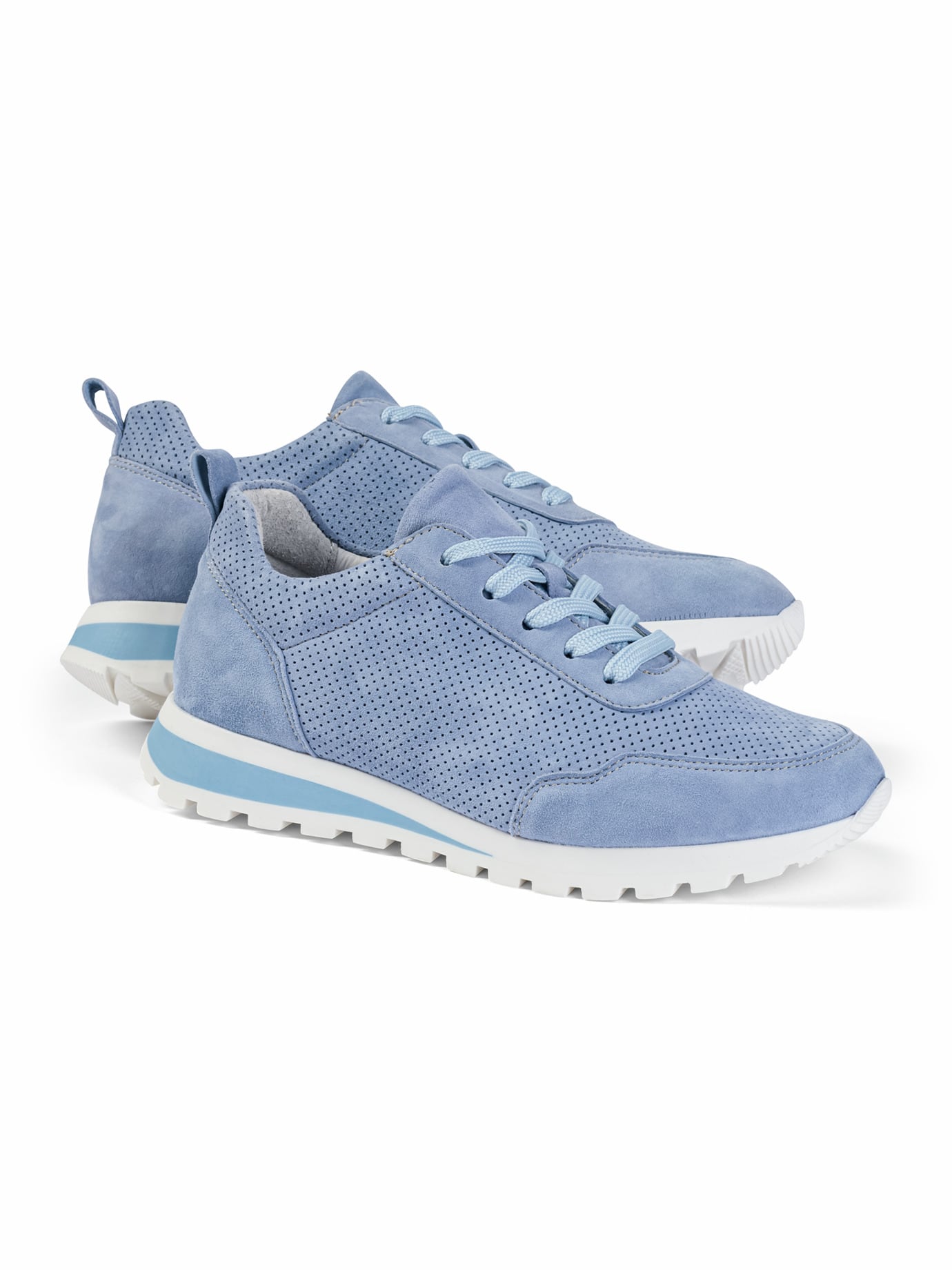 Walbusch Damen Soft City Sneaker-Schuh Blau noch offen: Muster