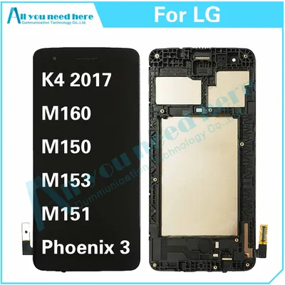 100% Test For LG K4 2017 M160 M150 M153 M151 LCD Display Touch Screen Digitizer Assembly For Phoenix