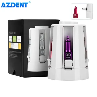AZDENT Dental Universal Portable Handpiece Spray Lubricator Maintenance Attachment Cap 5 Nozzles