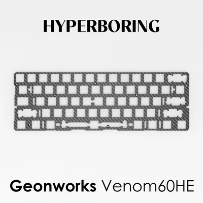 Geonworks Venom60HE Keyboard Positioning Board Customized FR4/Aluminum/Carbon Fiber Positioning