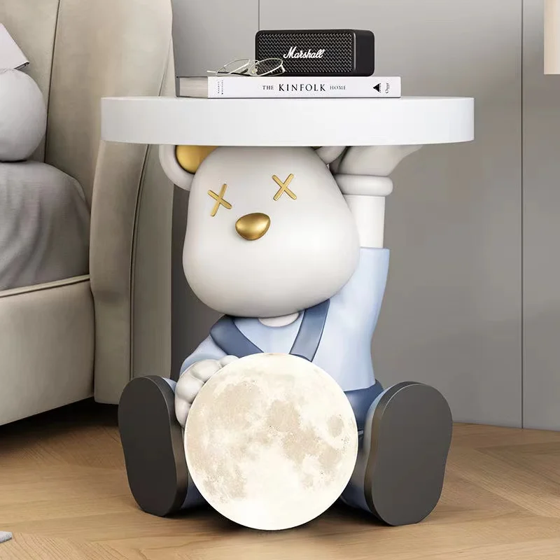 Ornements de lampadaire de salon, grande table basse, meuble TV, table de chevet, table d