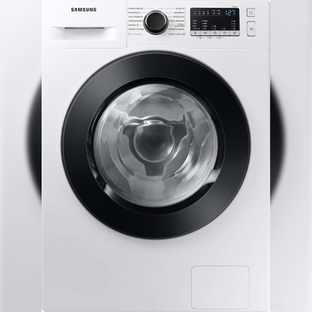 Samsung WD81T4049CE/EG Waschtrockner Freistehend Frontlader Schwarz, Weiß E Image