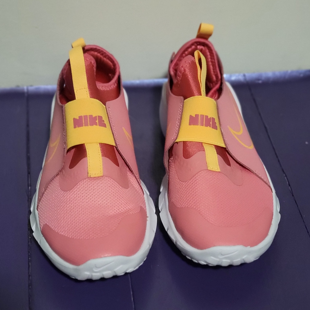 Nike Shoes | Kids Nike Sz 4.5 Pink And Yellow Slip On Sneakers | Color: Pink/Yellow | Size: 4.5bb
