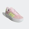 Plateausneaker ADIDAS SPORTSWEAR, Gr. 39, clear pink, hi, res gelb, cloud weiß, Leder, Synthetik, sportlich, Schuhe, Design auf den Spuren des adidas Gazelle Bold