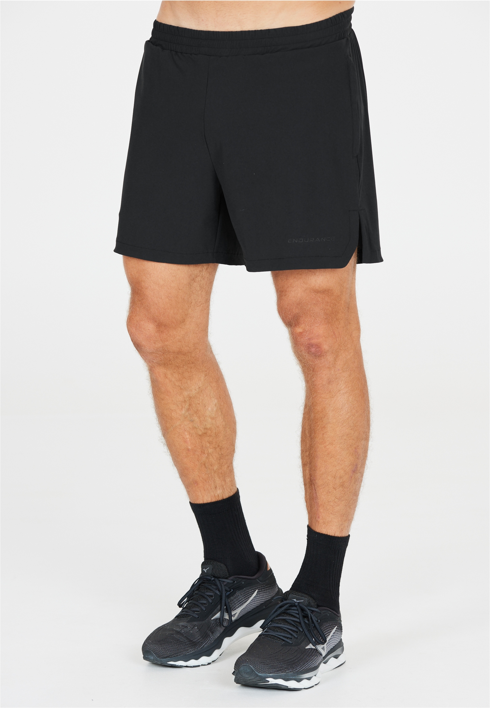 Shorts ENDURANCE "Dyne", Herren, Gr. XL, US-Größen, schwarz, 79% Polyamid, 21% Elasthan, unifarben, kurz, Hosen Shorts, Mit Stretchfunktion und antistatischer Behandlung