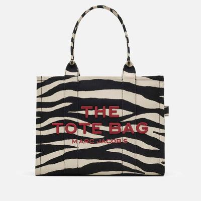 The Zebra Canvas Large Tote Bag - Black - Marc Jacobs Totes