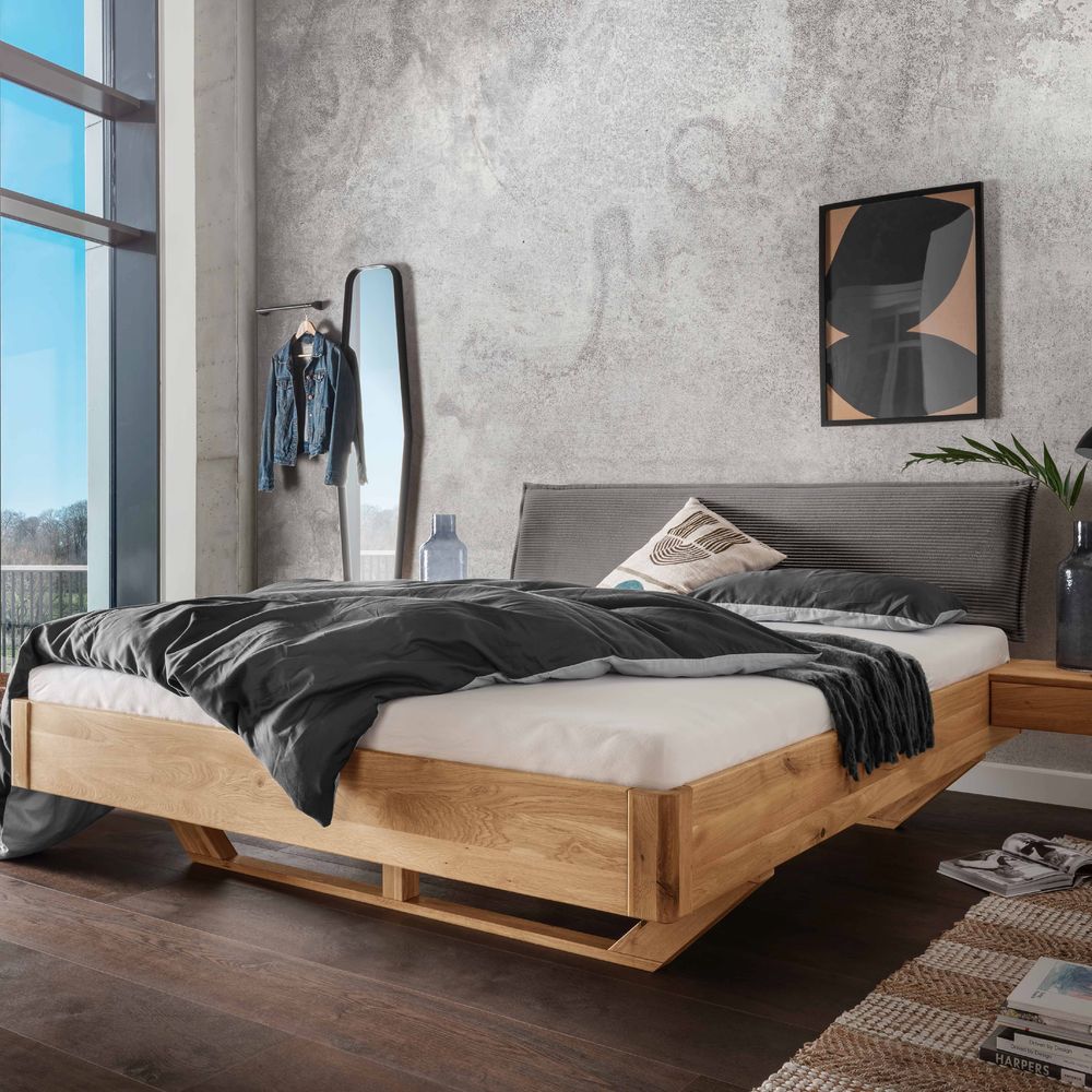 Massivholz »La Dolce Vita XV« Wildeiche Massivholzbett 180x220 cm Image