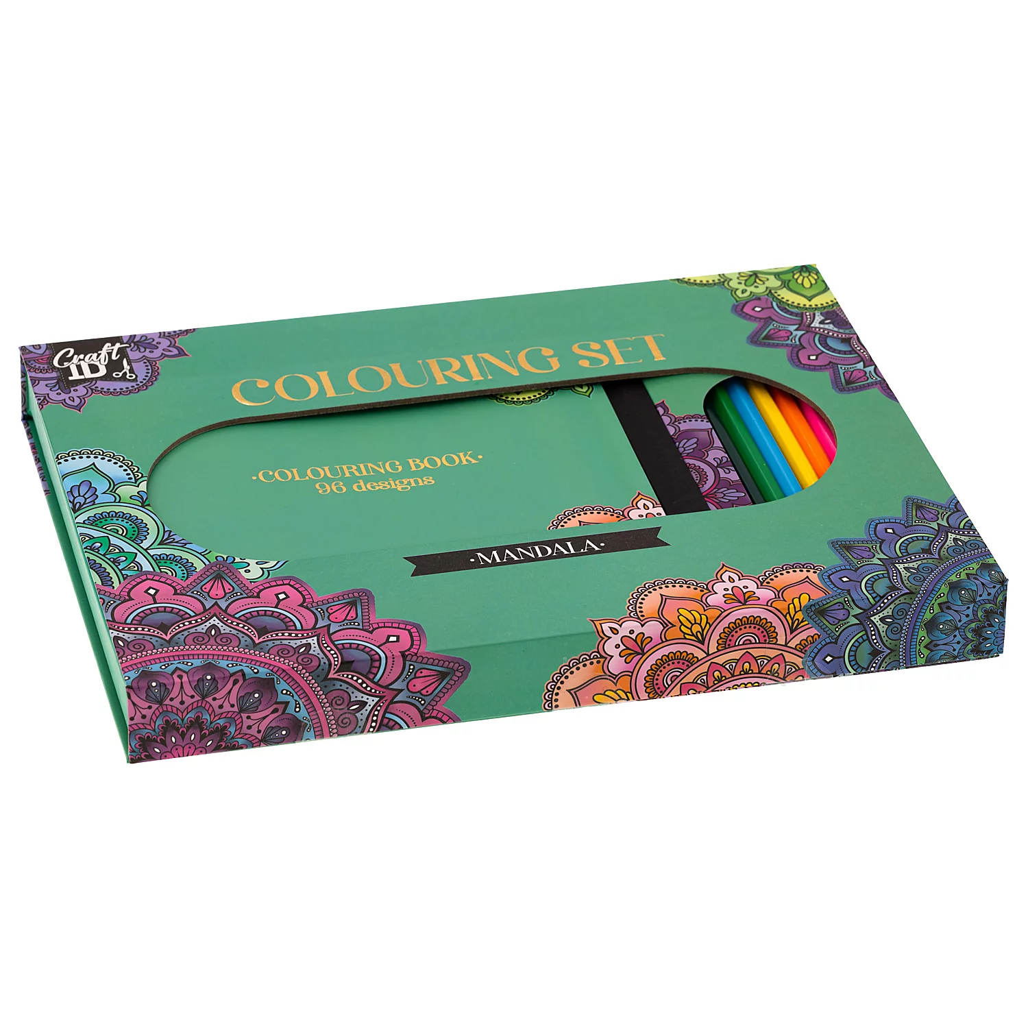 Mandala-Set inkl. Holzstifte, 96 Motive Image