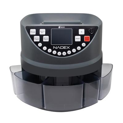 Nadex Coins S900 Coin Counter, Sorter And Wrapper Machine, 14"h X 14"w X 11-5/8"d, Black