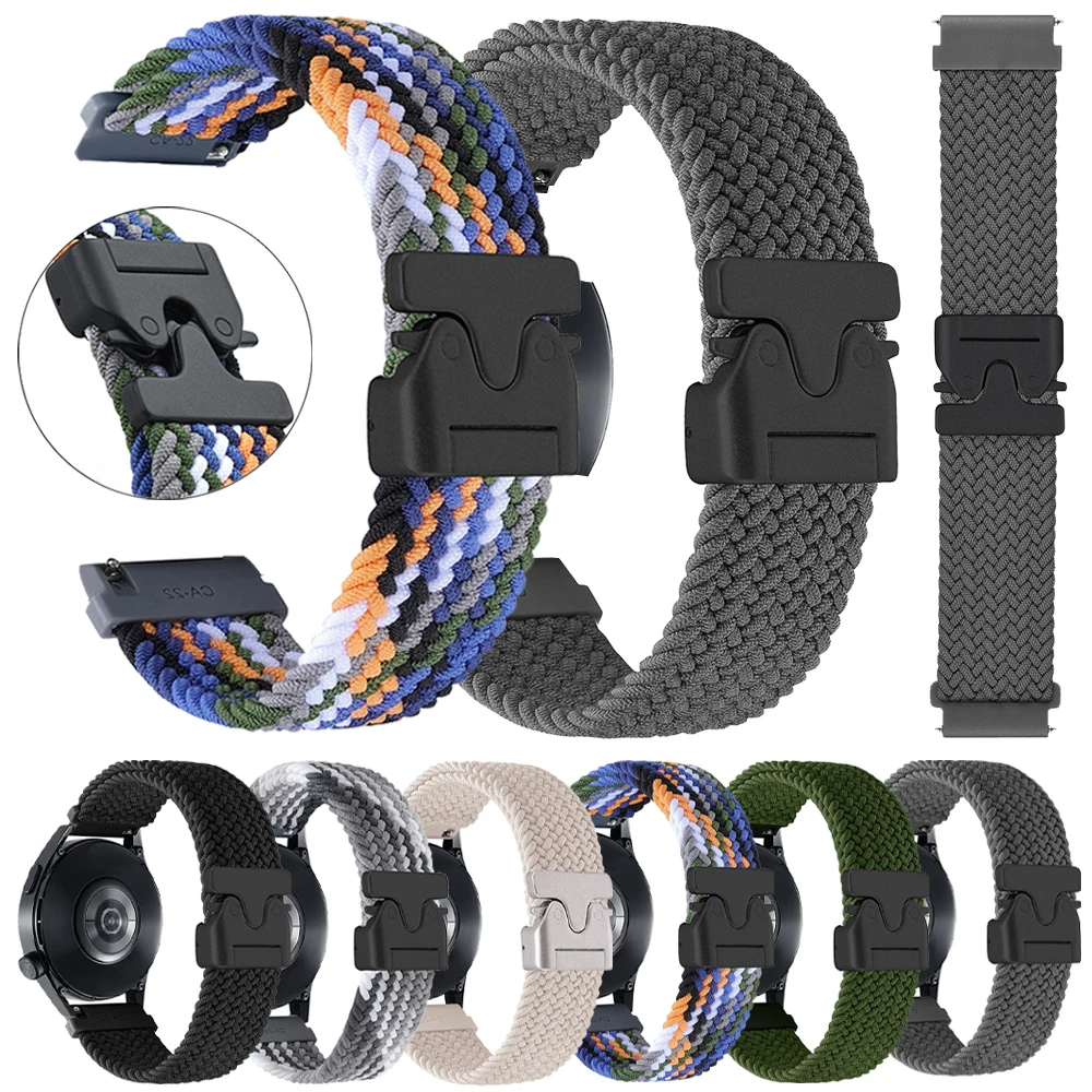 1 stücke Sport Strap Nylon Uhr Band 22mm 20mm Für TicWatch Pro 3 Ultra LTE/GPS Band E3 E2 S2 Pro X 4G GTW 2021 Smartwatch Armband Image