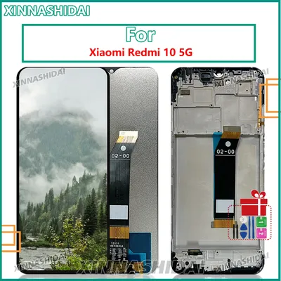 6,5''TFT LCD Display Bildschirm für Xiaomi Redmi 10 5G Lcd Display Digital Touch Screen mit Rahmen für Redmi 10 5G