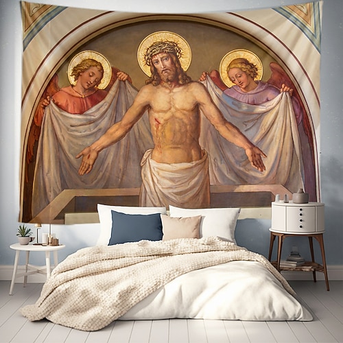 Mittelalterliche Wandteppich Wandkunst große Wandteppichmural Dekor Fotograf Hintergrunddecke Vorhang Haus Schlafzimmer Wohnzimmer Dekoration Image