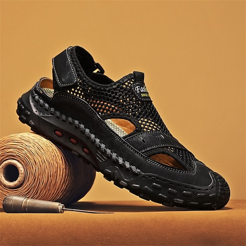 robuste Herren-Wandersandalen mit rutschfester Sohle und bequemer Passform – perfekt für Outdoor-Abenteuer und Strandtage Image