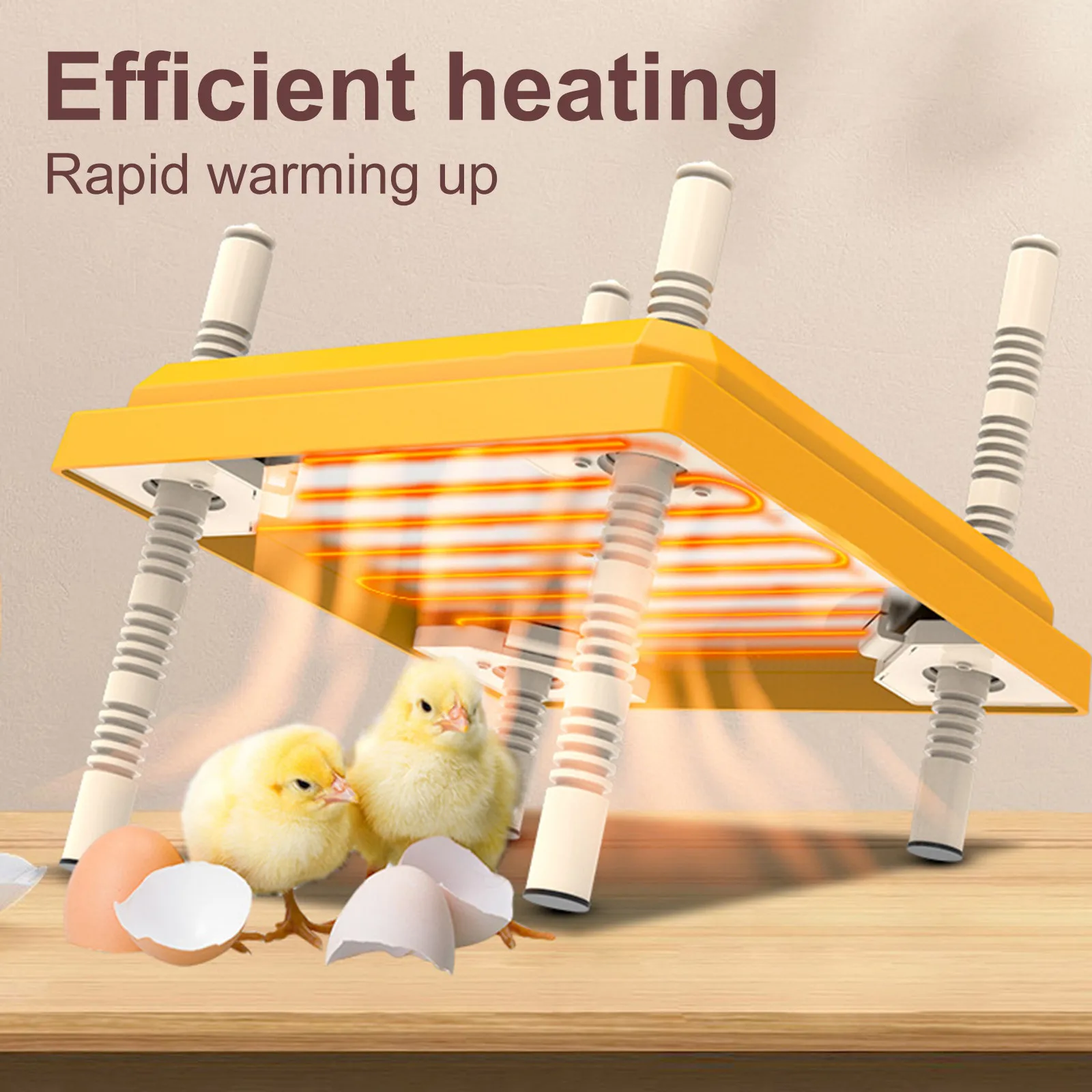 15-W-Kükenheizung, Brutapparat mit Acrylplatte, elektrischer Kükenbrutapparat, Heizplatte, energieeffizient, einstellbare Höhe und Winkel Image