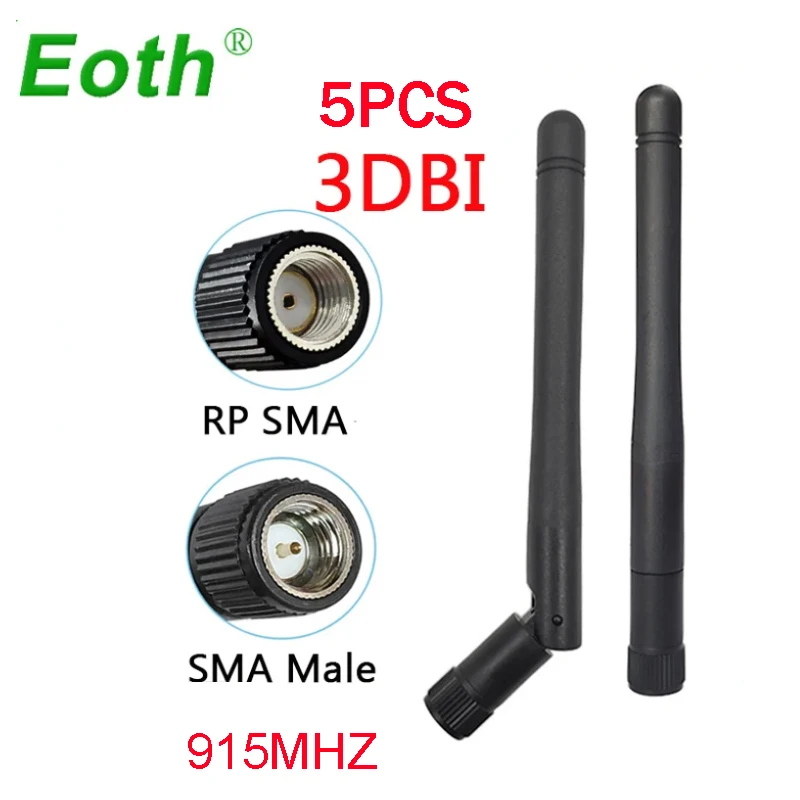 EOTH 5 Stück Meshtastic 915MHz Antenne 3dBi SMA Stecker/Buchse 915 MHz IoT LoRa Antenne GSM Antenne LoRaWAN 11cm Antenne Image