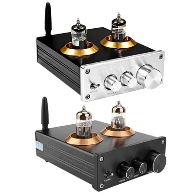 Puffer Hifi 6J5 Bluetooth 4,2 Röhrenvorverstärker Verstärker Stereo-Vorverstärker mit Image