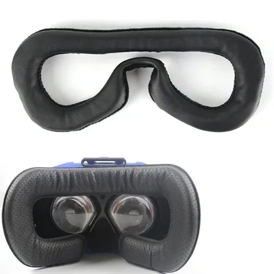 1 Stück weiches PU-Leder Gesicht Schaum Augen maske Pad für HTC Vive VR Headset atmungsaktive Augen Image