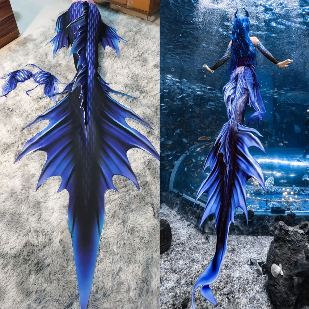 Nezha 2AoRun Meerjungfrau Meerjungfrau Big Tail Badeanzug Sommer Erwachsene Schwimmen Cosplay Aquarium Leistung Meerjungfrau Badeanzug Image