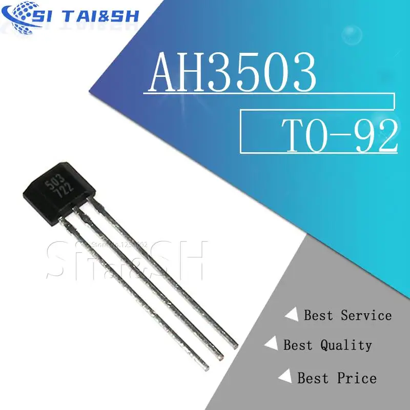 10 stücke AH3503 TO-92 3503 TO-92UA UGN3503UA TO92 UGN3503 AH3503U Gehäuse Linear Hall Effect Sensor Hall Sensor Motor Image