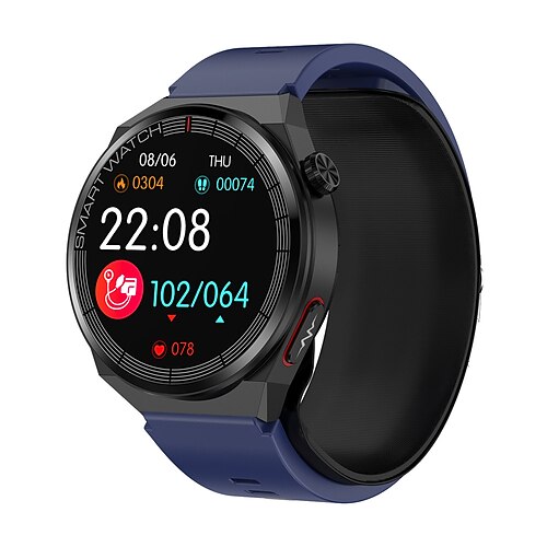 696 TK62 Smartwatch 1.42 Zoll Smartwatch Fitnessuhr Bluetooth EKG PPG Schrittzähler Anruferinnerung Kompatibel mit Android iOS Damen Herren Freisprechanrufe Nachrichtenerinnerung IP 67 47mm Image