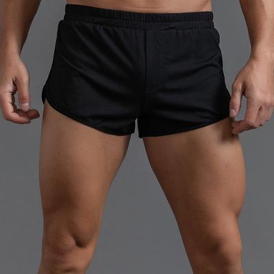 Men's Swim Trunks Swim Shorts Board Shorts 3 inch Shorts Short Shorts Elastic Waist Solid Color Comfort Breathable Short Sports Outdoor Daily Bathing Stylish Casual / Sporty Black Blue Micro-elastic
