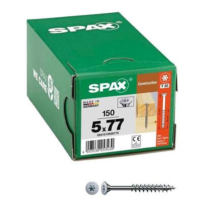 SPAX Universalschrauben T20 Tellerkopf WIROX 5 x 77 mm 150 Stück