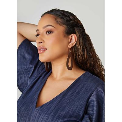 Plus Size Cutout Wood Earrings