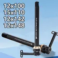 Albero del barilotto a sgancio rapido della bicicletta per 15x110 12x100 12x142 12x148 anteriore attraverso l'albero boost Nascosto QR Bici da strada Thru Axle Rod