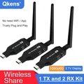 Wireless Wifi HDMI Extender Audio Video Trasmettitore Ricevitore Adattatore Display 1 Invia e 2 Ricevi 1TX 2RX per PC portatile a 2 TV